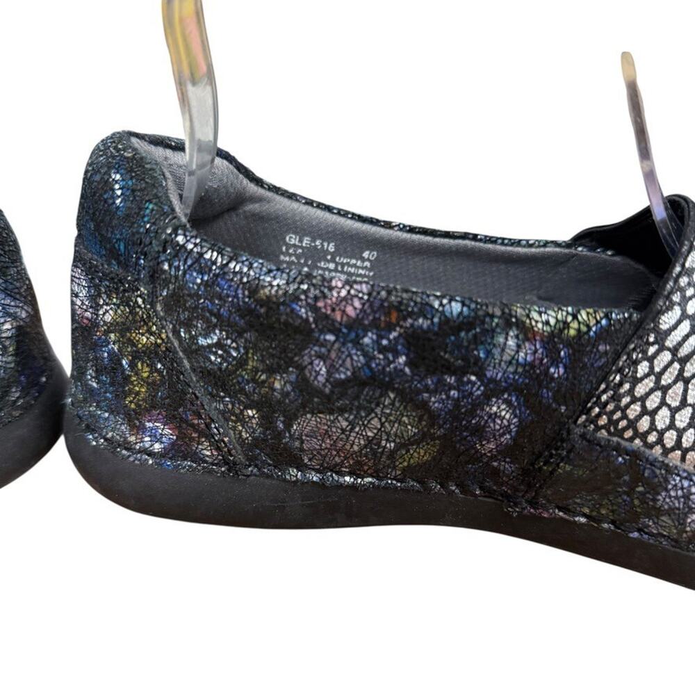 Alegria Glee Quarry Crackle Leather Slip On Comfort Shoes Flats Loafers 40 / 10 - Picture 3 of 16